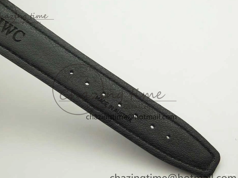 MIROTIME 0105 Supportive Portofino Automatic SS AF 1:1 Best Edition White Dial on Black Croco Leather Strap A 7184